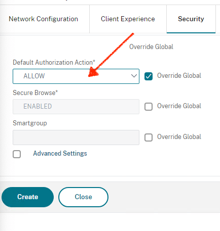 Citrix gateway session policies and profiles
