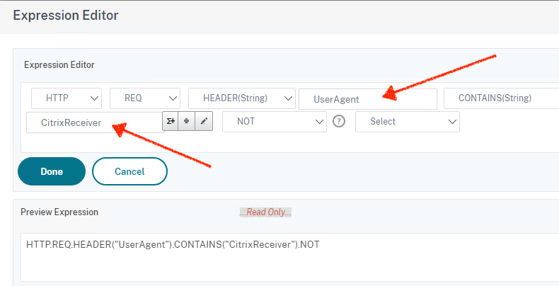 Citrix gateway session policies and profiles